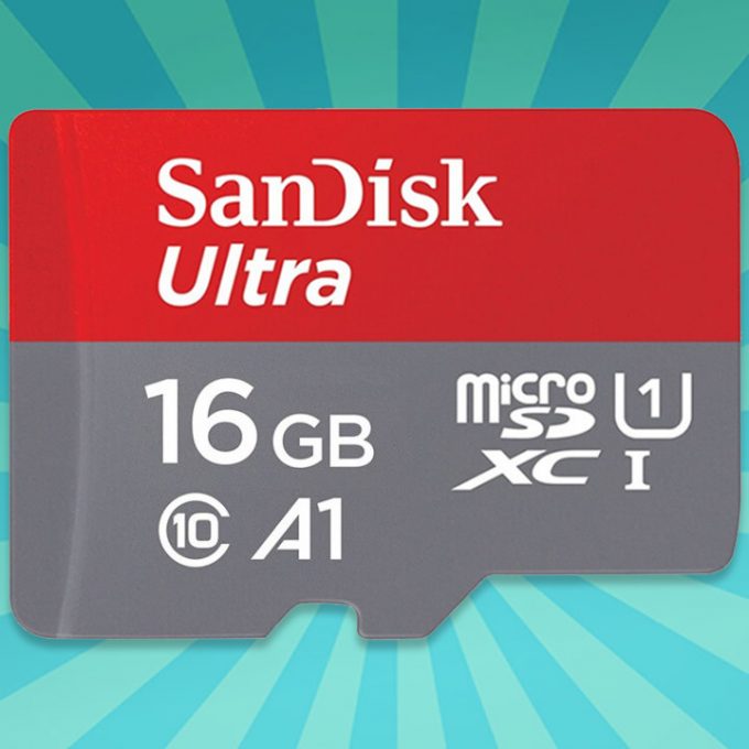 SANDISK MicroSD 16GB Klasse 10