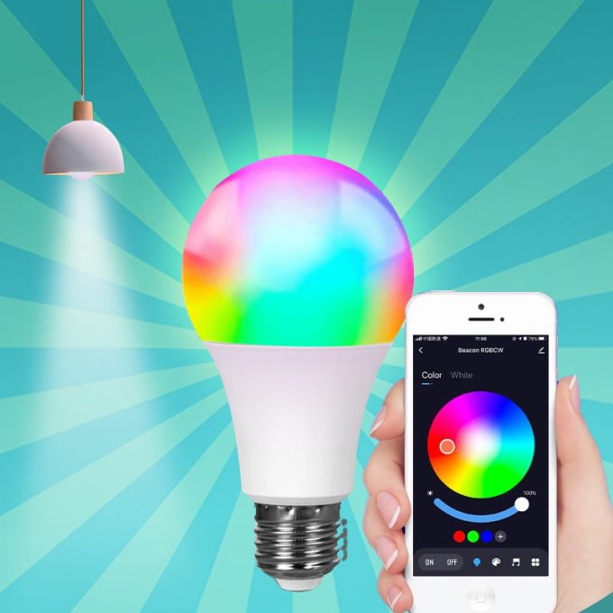 Bluetooth 4.0 Smart Lamp led voor Ios of Android